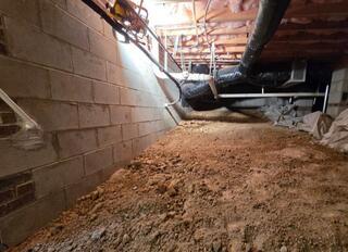 Helical Pier Installation to Stabilize Foundation in Apex, NC