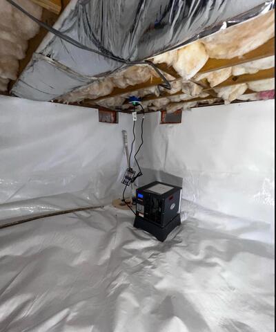 Crawlspace transformation in Stafford, VA