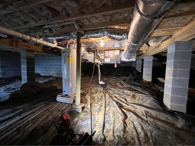 Crawl Space Encapsulation in Whitetop, VA - Before Photo