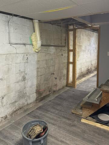 Basement Waterproofing in Mc Henry, MD - Before Photo
