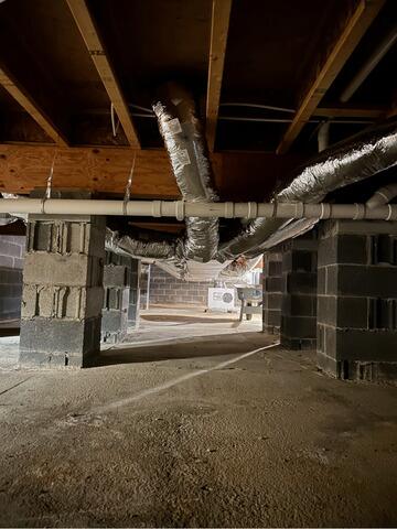 Crawl Space Makeover in Wytheville, Virginia - Before Photo