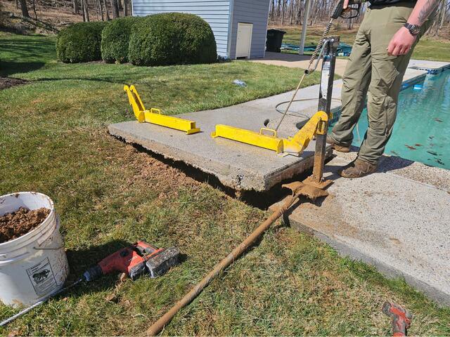 Concrete Repair in Rural Retreat, Virginia - Before Photo