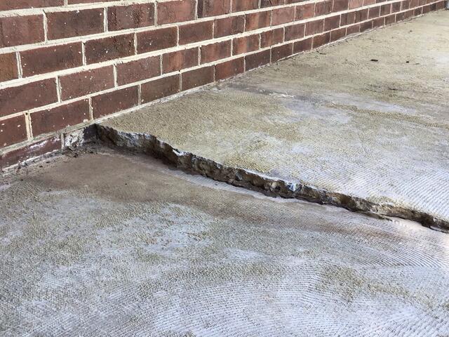 Concrete Repair in Mineral, Virginia - Before Photo