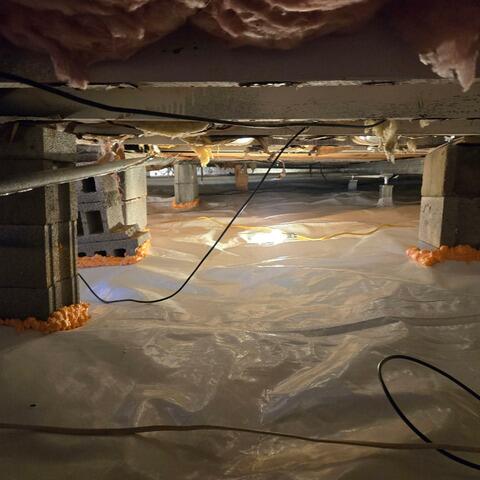 Crawl Space Encapsulation in Cooksville, Maryland - After Photo