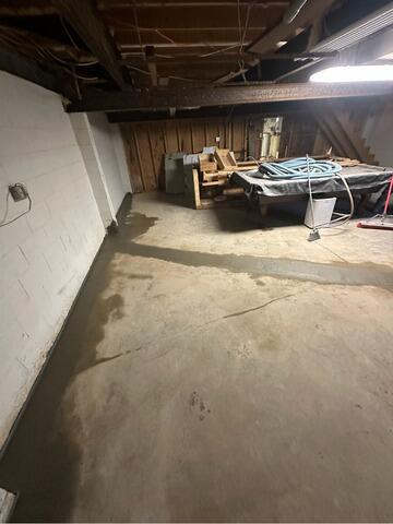 Basement Waterproofing in Wingina, Virginia - After Photo