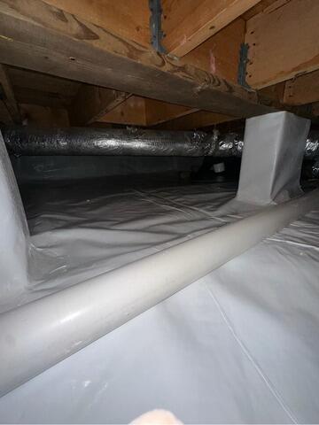 Crawl Space Encapsulation in Luke, Maryland - After Photo