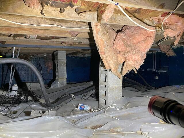 Sagging Floor Repair in Middletown, Maryland - Before Photo