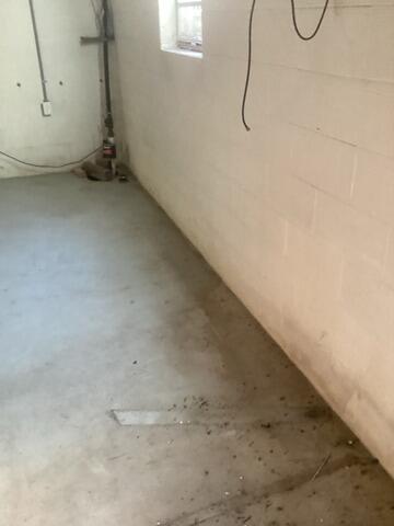 Basement Waterproofing in Covington, Virginia - Before Photo