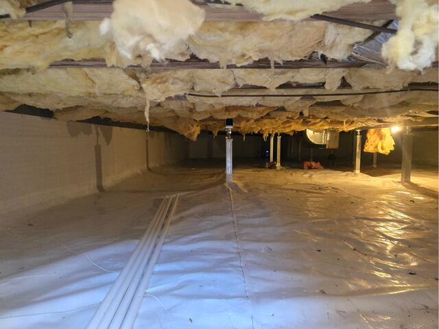 Crawl Space Encapsulation in Collinsville, Virginia - After Photo