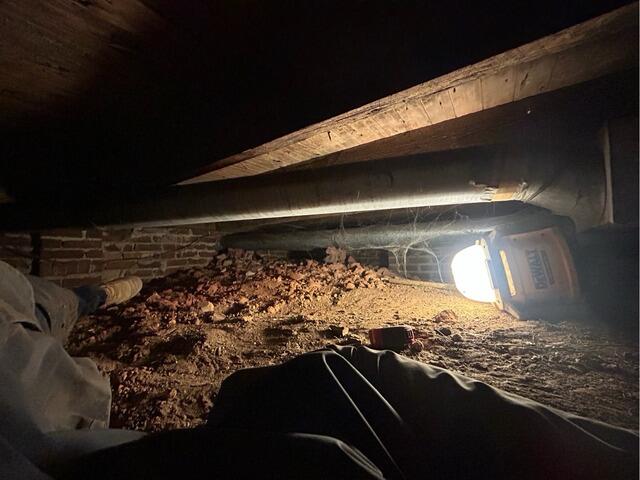 Crawl Space Encapsulation in Ridgeway, Virginia - Before Photo