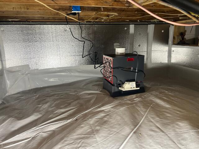 Crawl Space Encapsulation in Charlottesville, Maryland - After Photo
