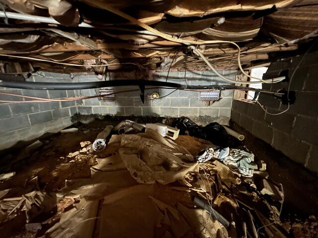Crawl Space Encapsulation in Charlottesville, Maryland - Before Photo