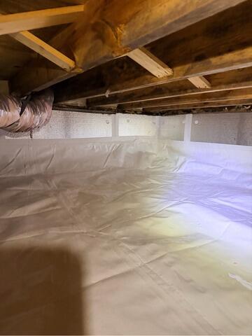 Crawl Space Encapsulation in Ringgold, Virginia - After Photo