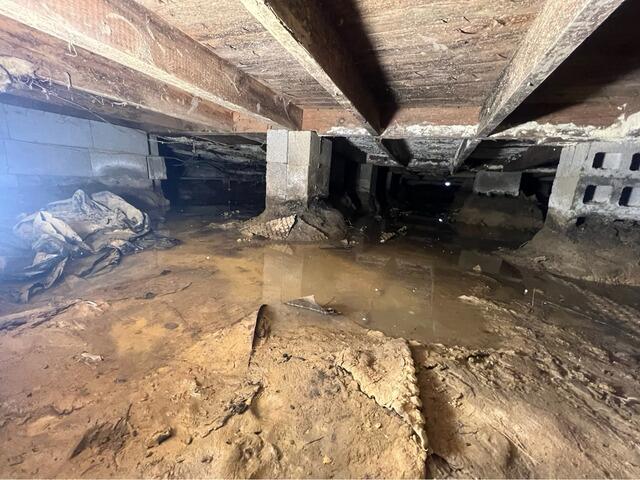 Crawl Space Encapsulation in Danville, Virginia - Before Photo