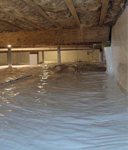 Crawl Space Encapsulation in Mc Gaheysville, Virginia - After Photo