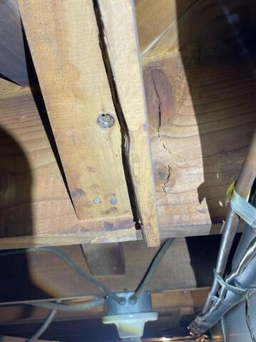 Rotting joist repair in Hagerstown, Maryland