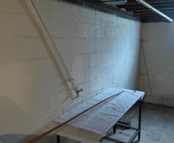 Buckling wall repair in Winchester, Virginia - Before Photo