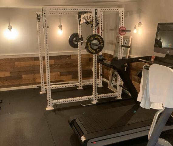 Waterproofing basement gym in Vienna, Virginia