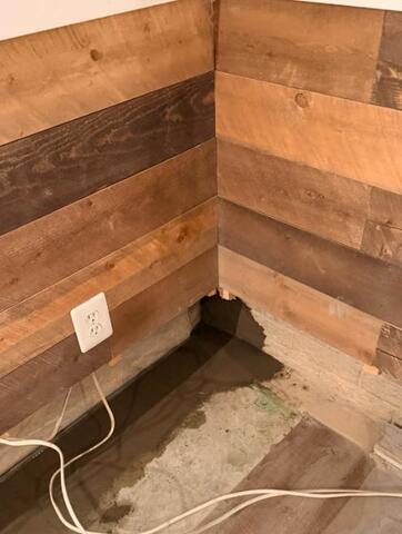 Waterproofing basement gym in Vienna, Virginia