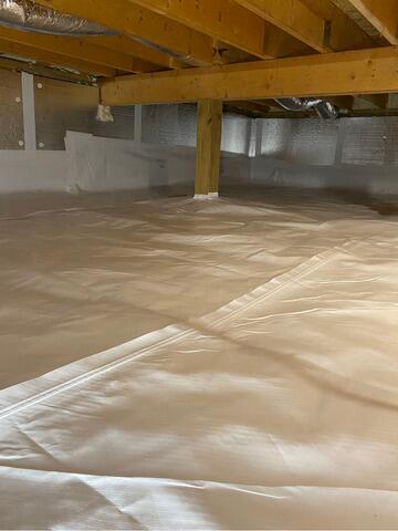 Crawl Space Encapsulation in Mineral, Virginia - After Photo