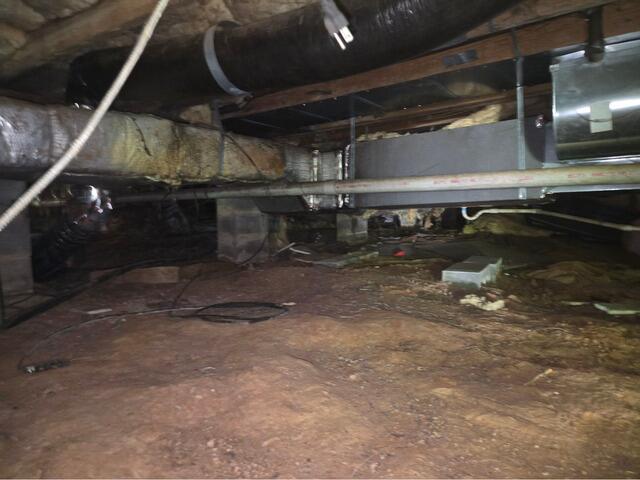 Crawl Space Repair Project in Goodview, Virginia
