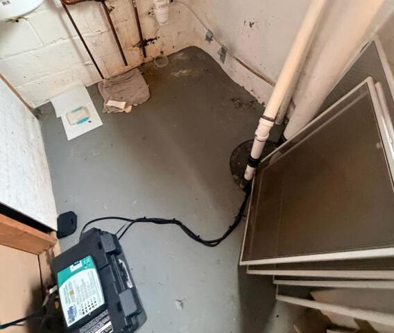 Waterproofing upgrade in Alexandria, Virginia - Before Photo