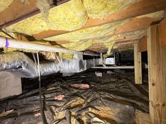Sagging Floor Repair Project in Blacksburg, Virginia - Before Photo