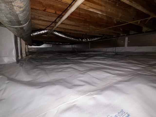 Crawl Space Waterproofing in Bracey, Virginia - After Photo