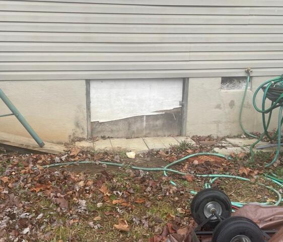 Crawl space door upgrade in Inwood, West Virginia - Before Photo