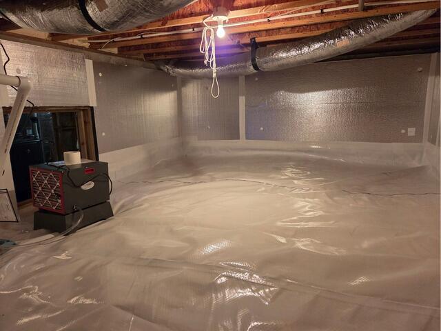 Crawl Space Encapsulation at Waterproofing in Palmyra, Virginia - After Photo