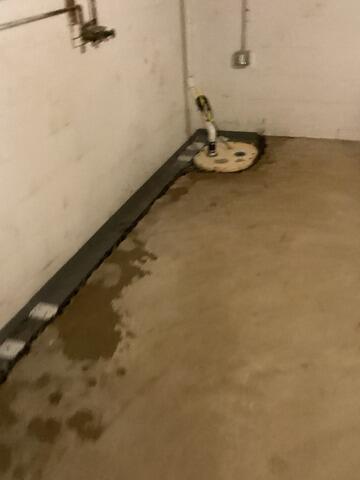 Lynchburg, Virginia Basement Waterproofing - Before Photo