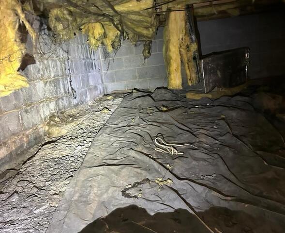 Crawl space encapsulation in Adamstown, MD - Before Photo