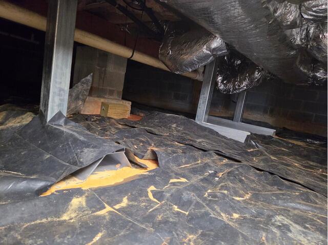 Crawl Space Sagging Floor Support in Bedford, Virginia - After Photo