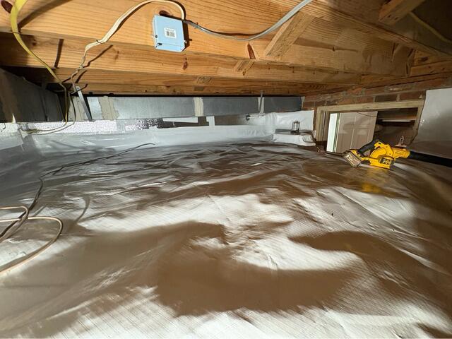 Crawl Space Encapsulation and Wall Support Project in Lynchburg, Virginia - After Photo