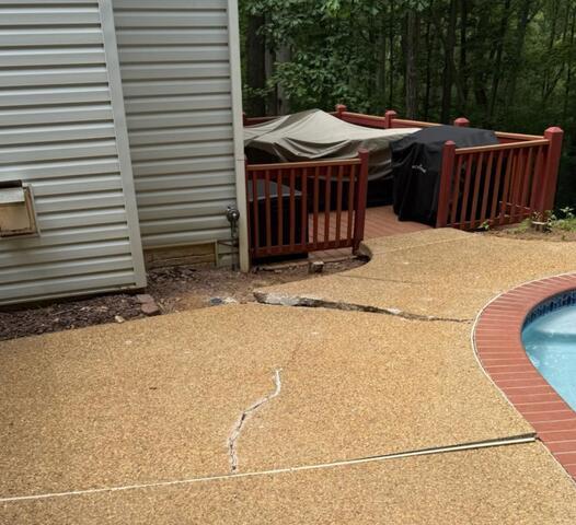 Concrete pool deck repair in Marshall, VA