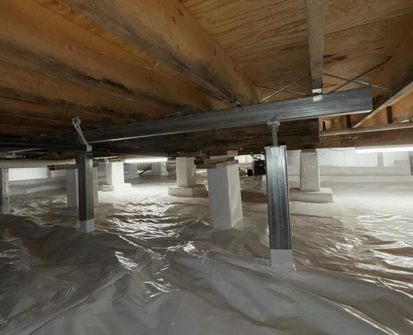 Major crawl space repair located near Inwood, WV