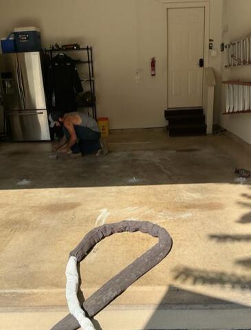 Garage slab repair in Manassas, Virginia