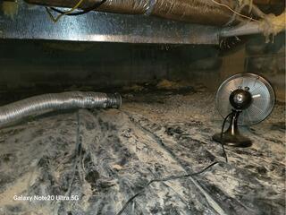 Crawl Space makeover in Faber, VA