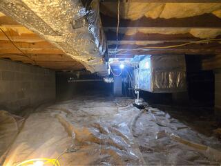 Crawl Space Makeover in Indian Valley, Virginia