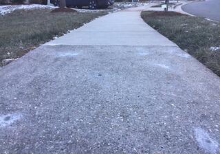 Sinking Sidewalk Repair in West Friendship, Maryland