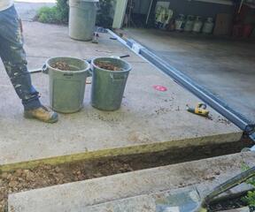 Keeping a garage floor dry in Mc Lean, Virginia