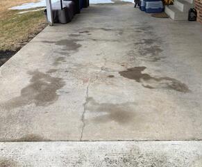 Sinking and cracked driveway repair in Alexandria, Virginia