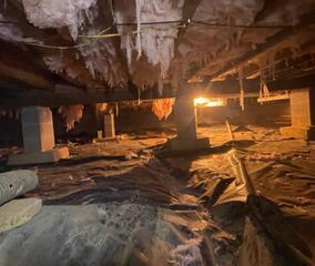Crawl space transformation in Inwood, WV