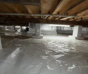 Crawl space transformation in Inwood, WV