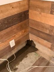 Waterproofing basement gym in Vienna, Virginia
