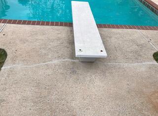 Getting the pool ready for summer in Jefferson, MD