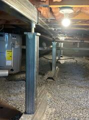 Sagging floor repair - Inwood, WV