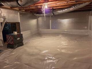 Crawl Space Encapsulation at Waterproofing in Palmyra, Virginia