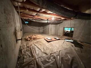 Crawl Space Encapsulation at Waterproofing in Palmyra, Virginia