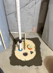 Sump pump installation in Manchester, MD
